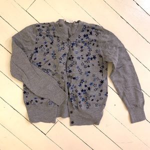 J Crew girls cardigan sz 10 with stars